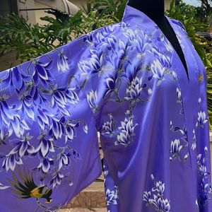 Floral Purple Women's Kimono Jacket